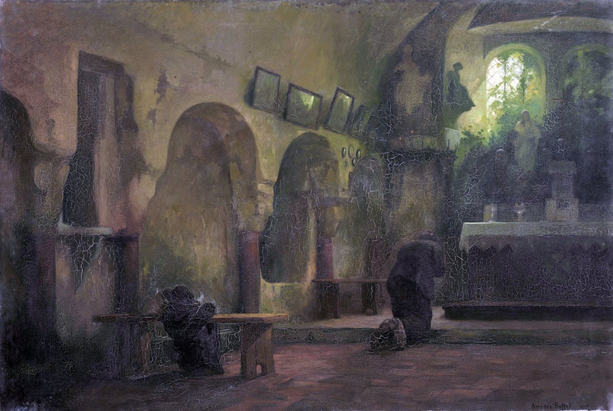 Pilgrimsfärden till Saint Arnoult av Amedee Buffet