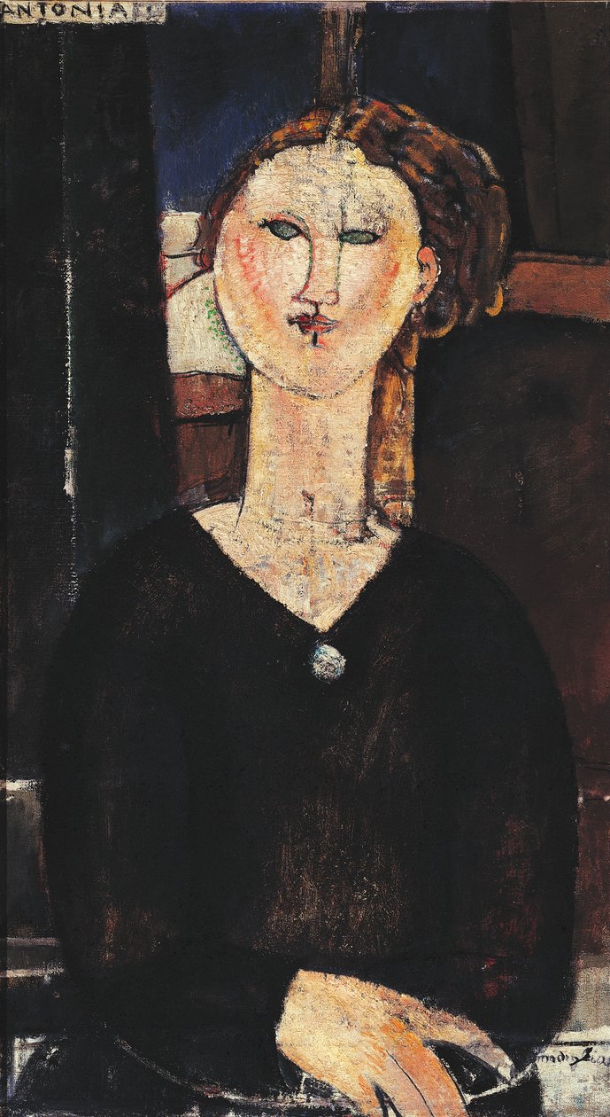 Antonia, ca 1915 av Amedeo Modigliani