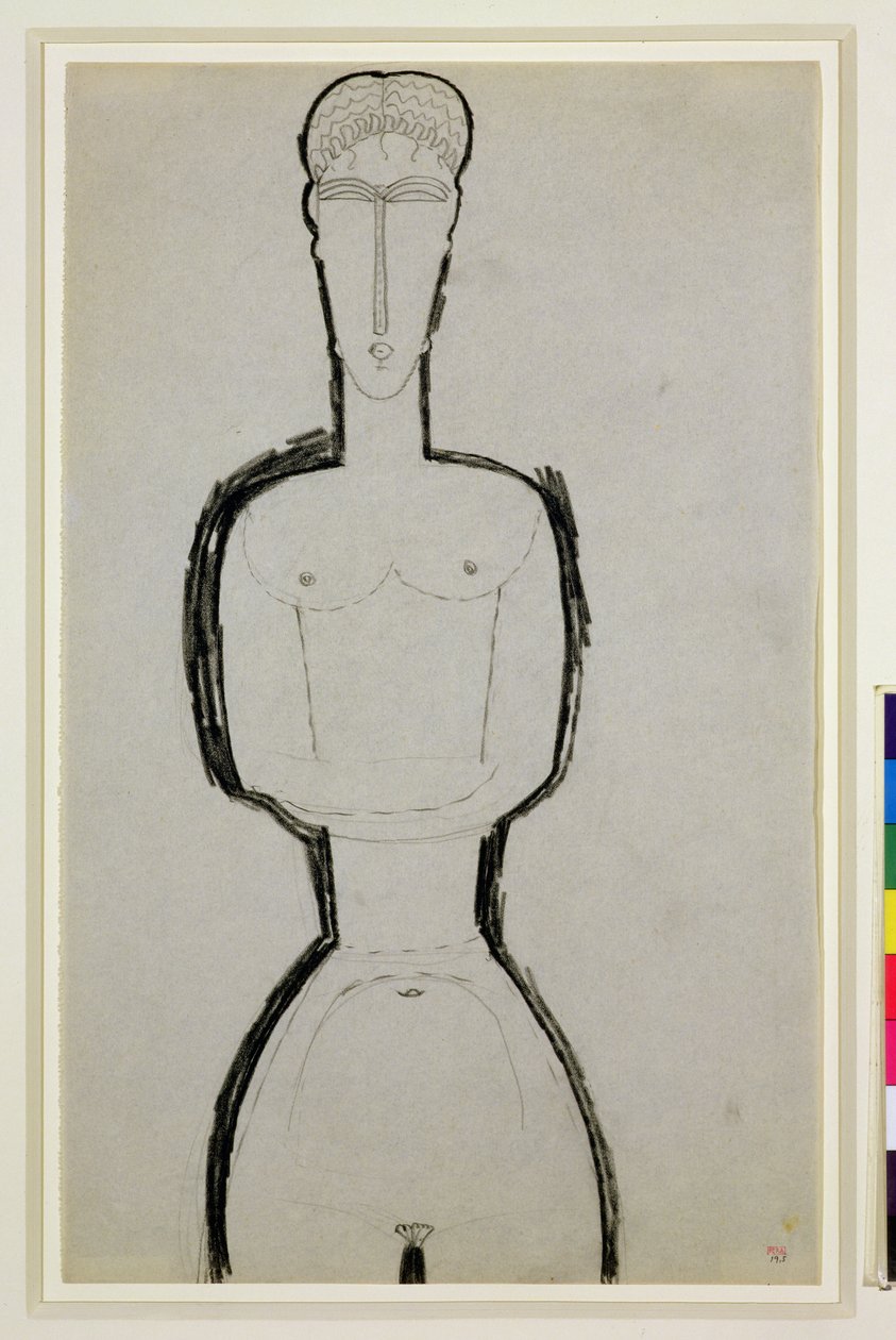 Kvinnlig naken av Amedeo Modigliani