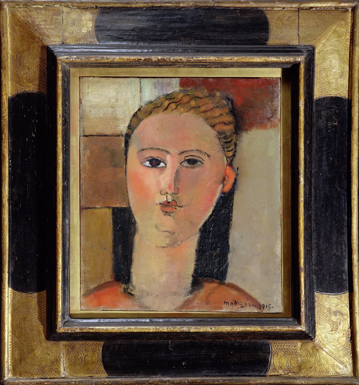 Pige med rødt hår, 1915 swed av Amedeo Modigliani