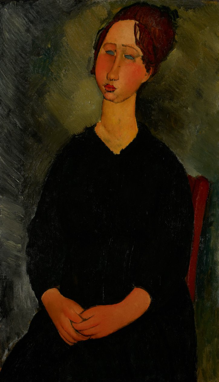 Lille Tjenestepige, c.1916 swed av Amedeo Modigliani