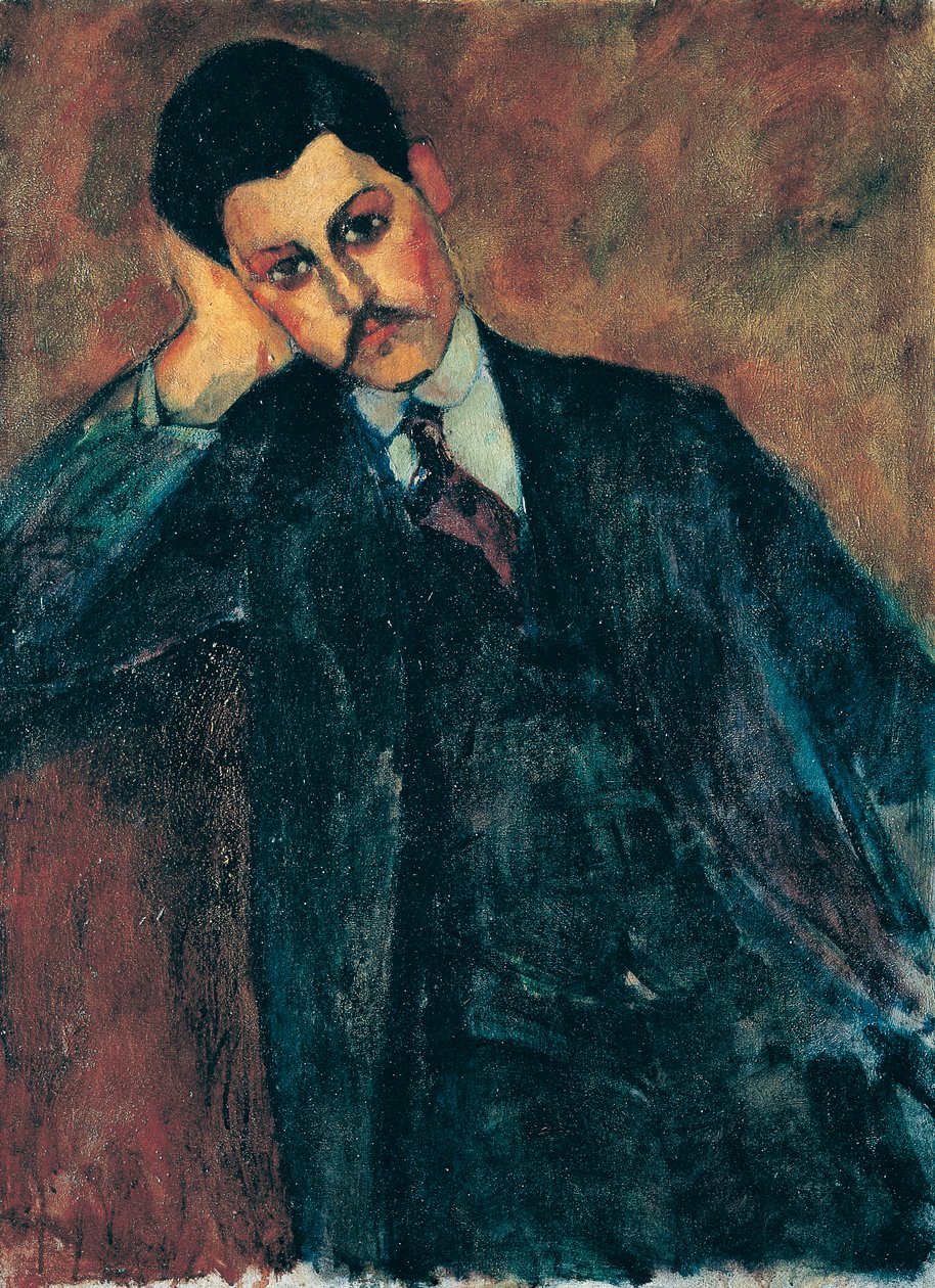 Porträtt av Jean Alexandre insåg 1909 av Amedeo Modigliani