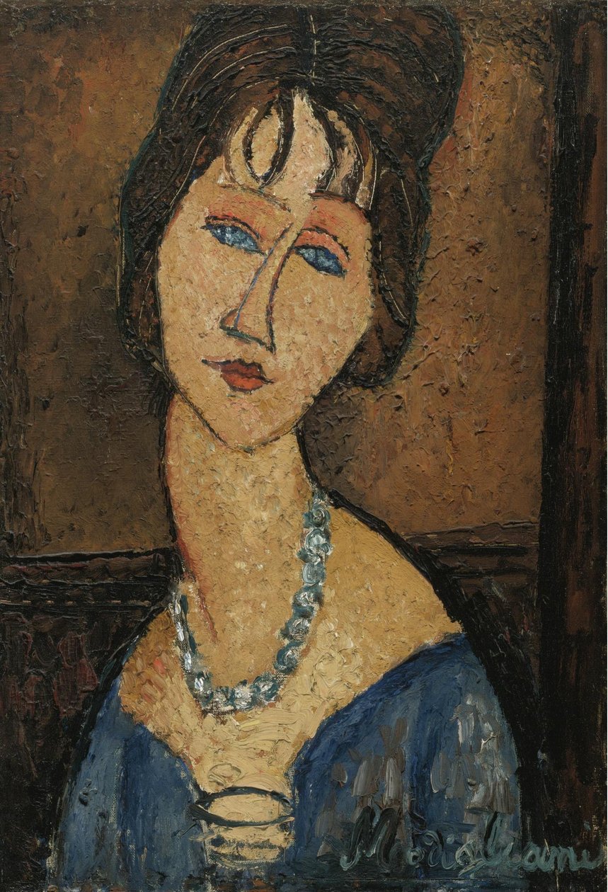 Portrait de Jeanne Hébuterne au Collier av Amedeo Modigliani