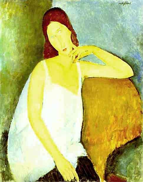 Portrait of Jeanne Hebuterne 1898 -1920  av Amedeo Modigliani