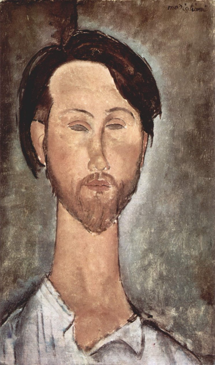 Portrait of Léopold Zborowski av Amedeo Modigliani
