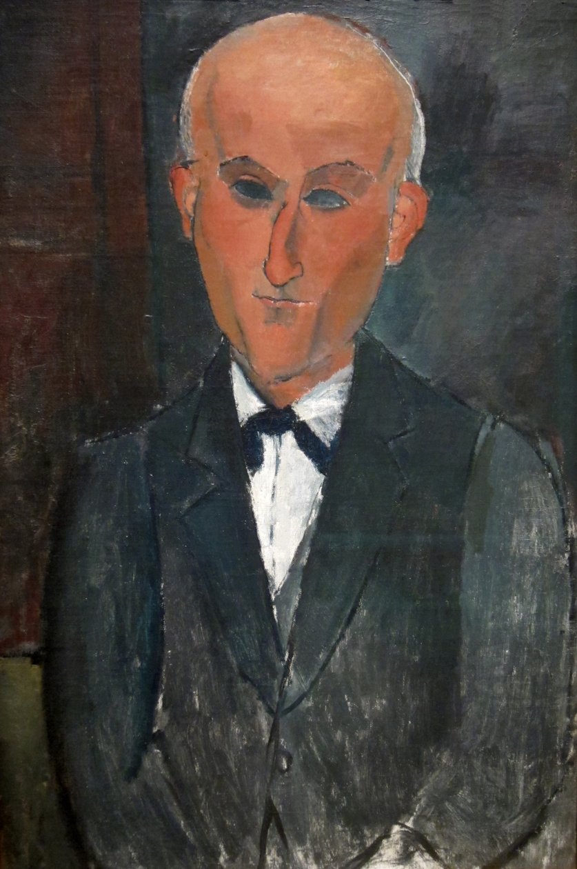 Portrait of french writer and painter Max Jacob av Amedeo Modigliani