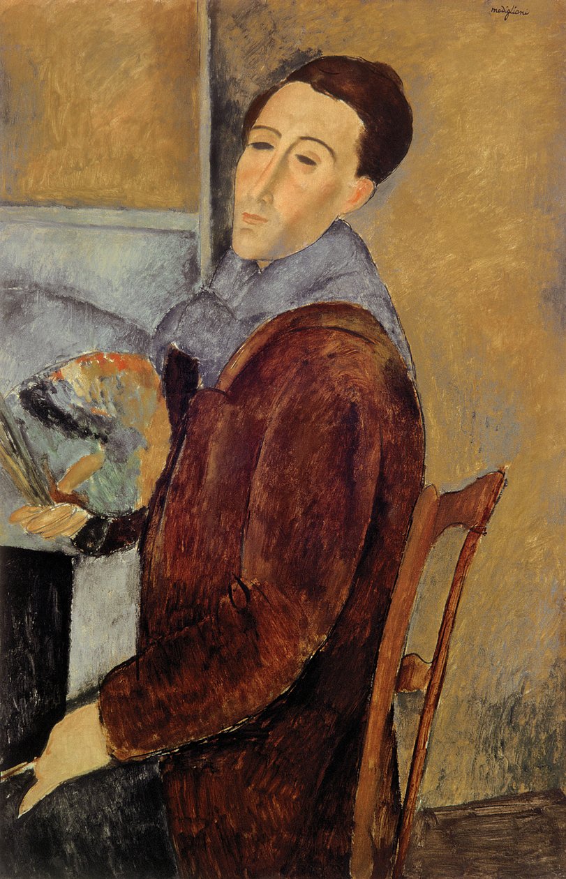 Självporträtt, 1919 av Amedeo Modigliani
