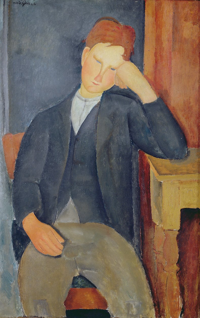Den unge lärlingen, c.1918-19 av Amedeo Modigliani