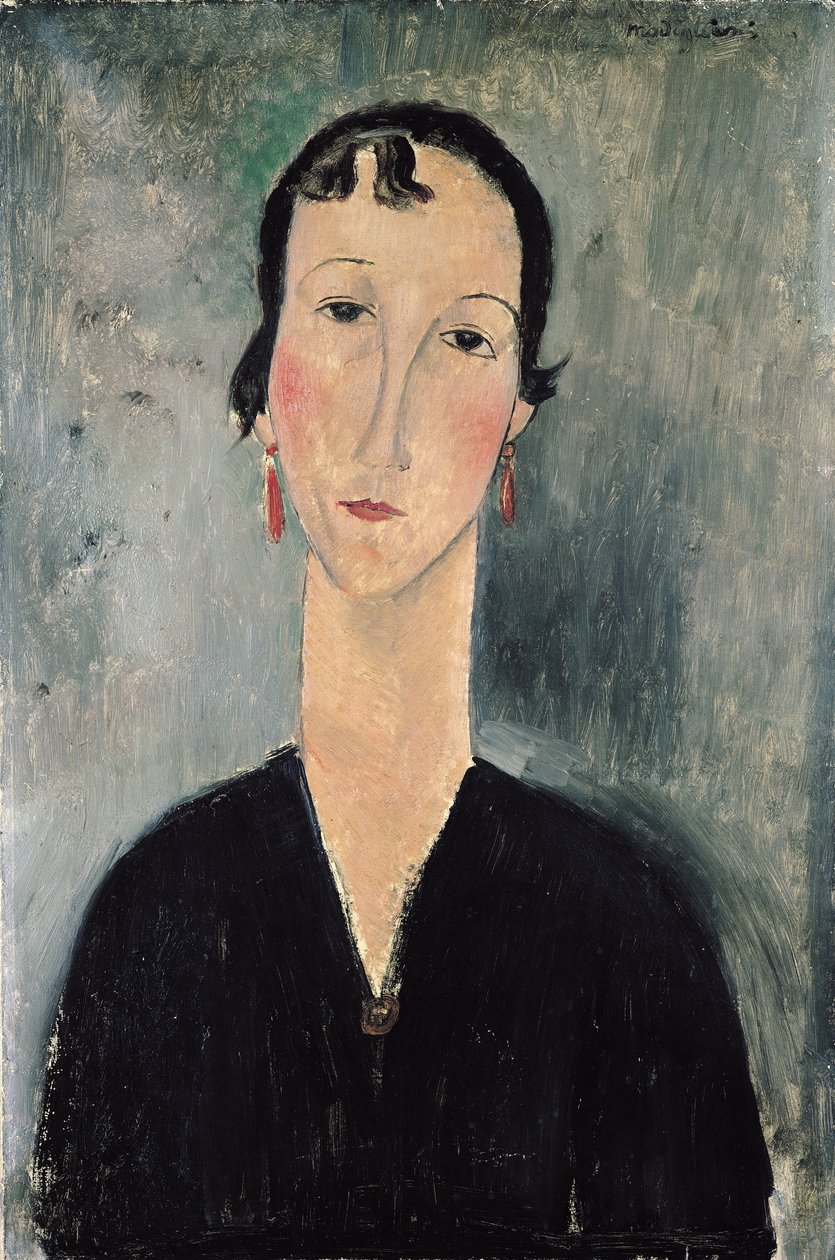 Kvinna med örhängen av Amedeo Modigliani