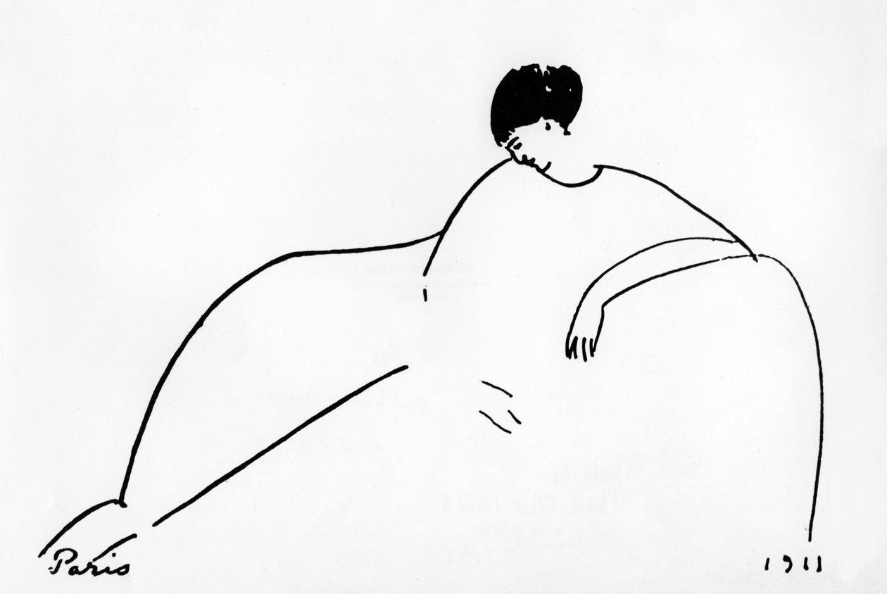 Anna Akhmatova (1889-1967), rysk poet av Amedeo Modigliani