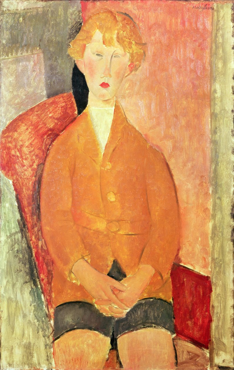 Pojke i shorts, ca 1918 av Amedeo Modigliani