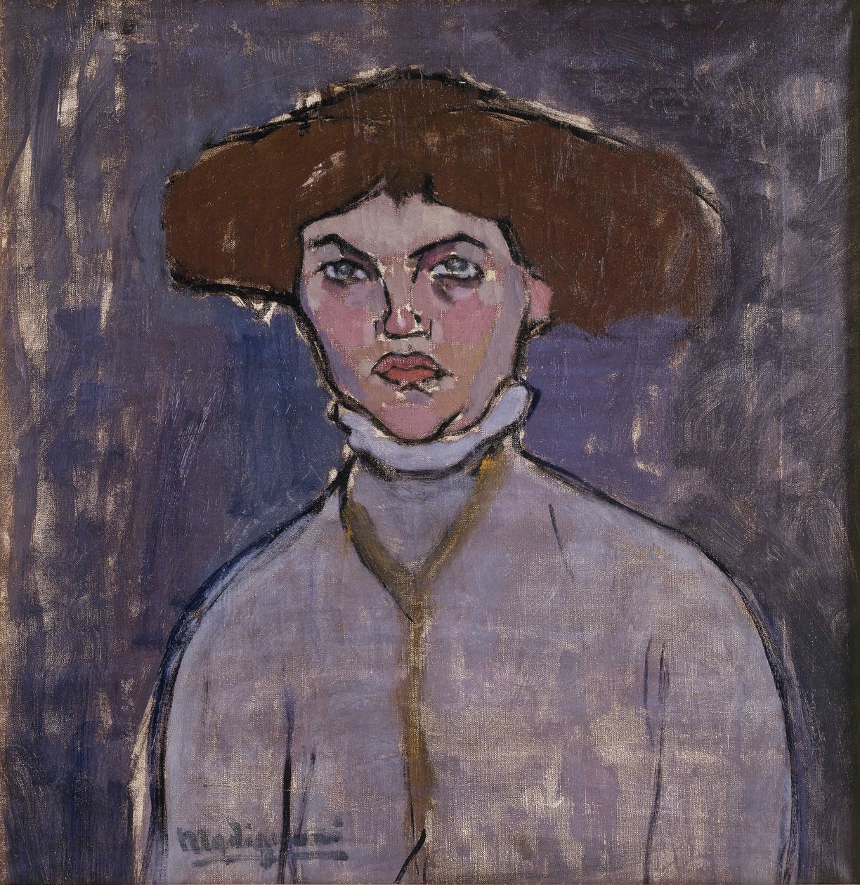 Byst av en ung kvinna, 1908. av Amedeo Modigliani