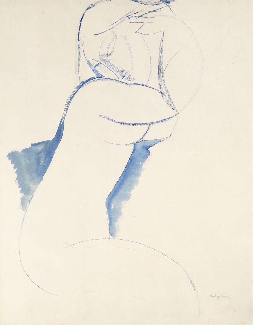 Caryatide, ca 1913 av Amedeo Modigliani