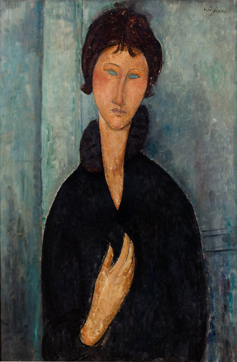 Kvinna med blå ögon av Amedeo Modigliani