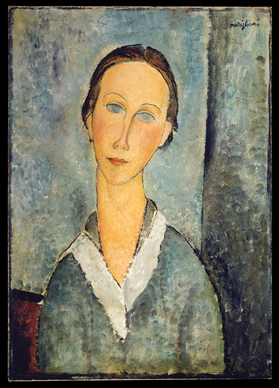 Flicka i sjömansblus av Amedeo Modigliani