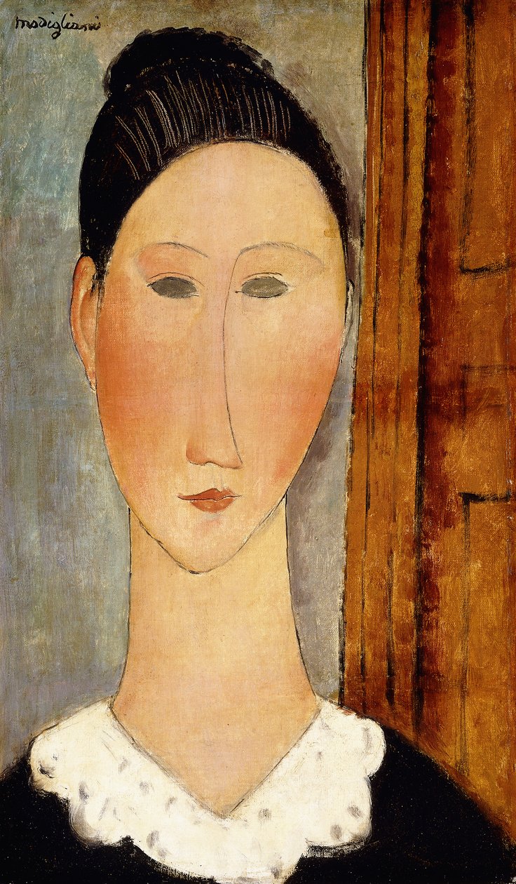 Head of Girl; Chef för en flicka, ca 1918 av Amedeo Modigliani