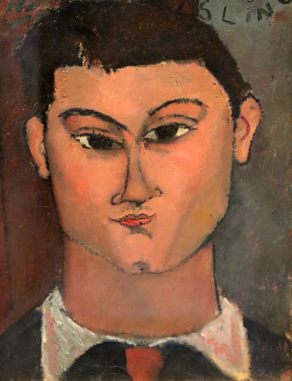 Italienska: Porträtt av målaren Moisè Kisling av Amedeo Modigliani