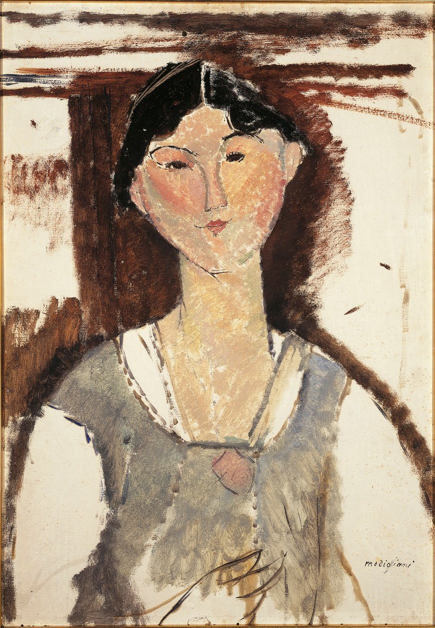 Italien, Bologna, Porträtt av Beatrice Hastings av Amedeo Modigliani