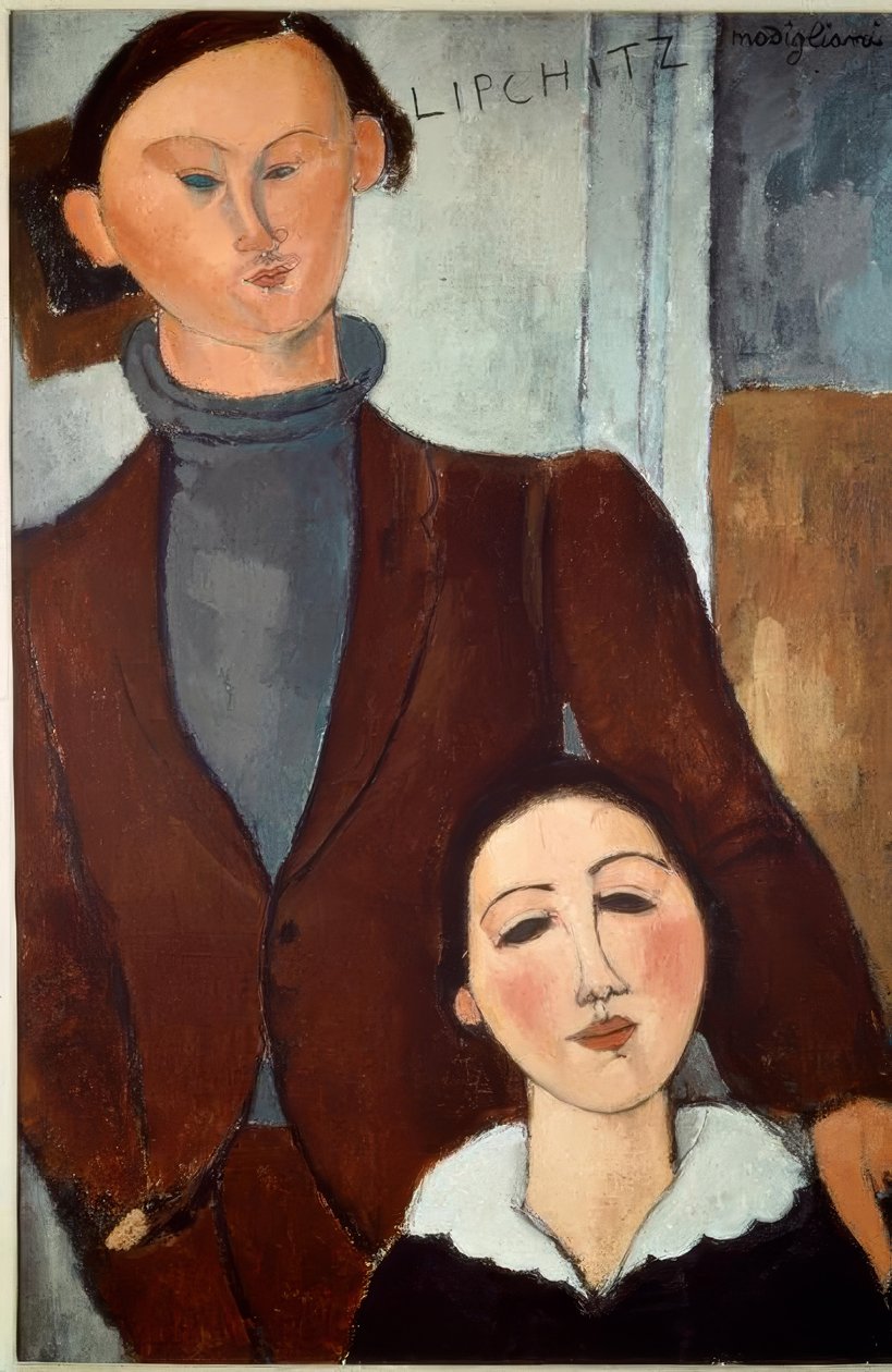 Jacques Lipchitz och hans fru av Amedeo Modigliani