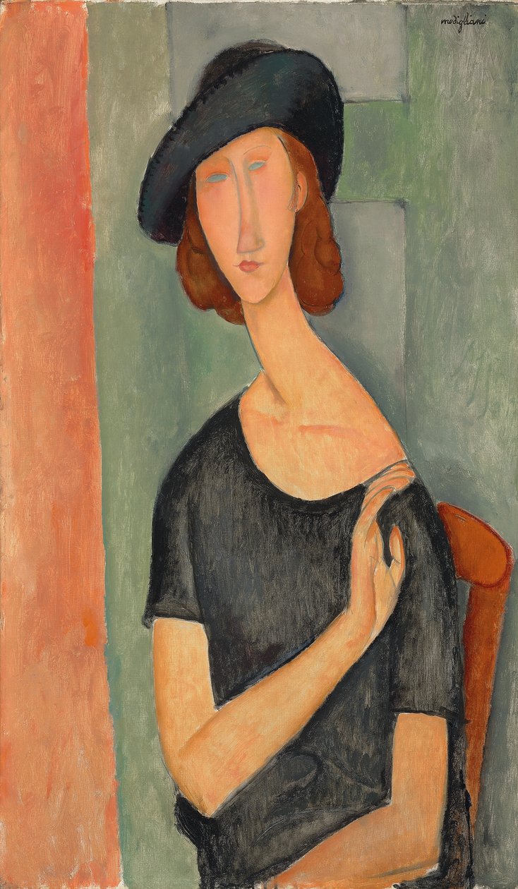 Jeanne Hébuterne (Au chapeau) av Amedeo Modigliani