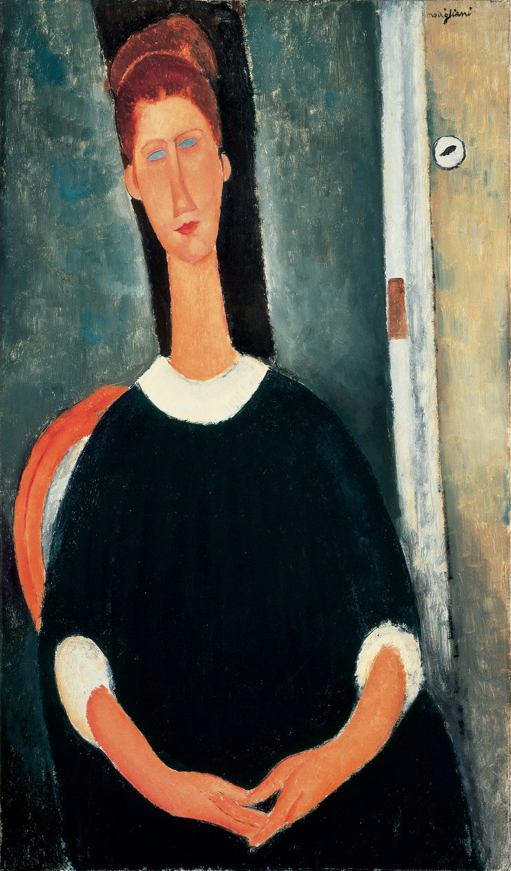 Jeanne Hébuterne (olja på duk) av Amedeo Modigliani