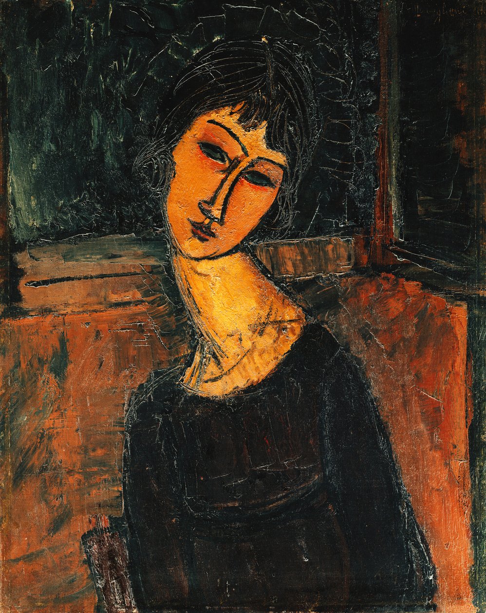 Jeanne Hebuterne, ca 1916-17 av Amedeo Modigliani