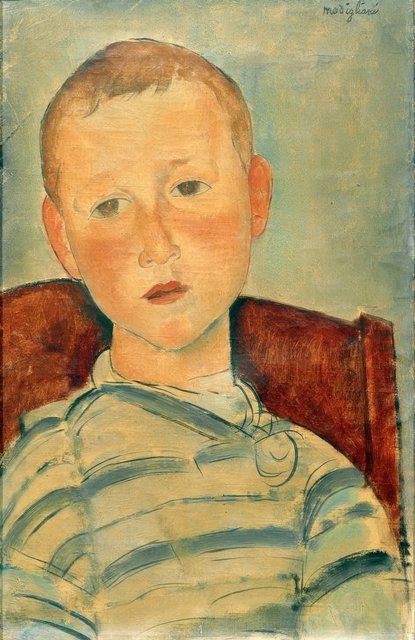 Pojke med randig tröja av Amedeo Modigliani