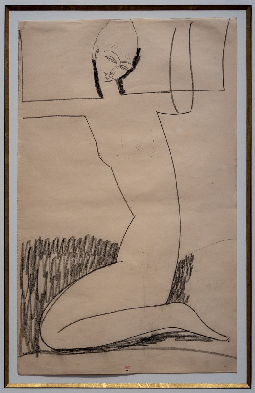 Knäböjande karyatider av Amedeo Modigliani