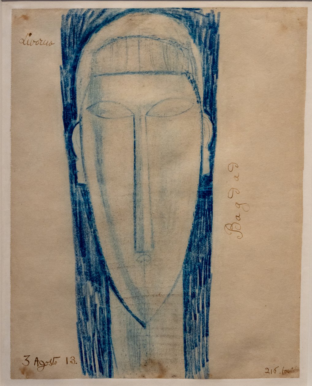 Huvud av Amedeo Modigliani