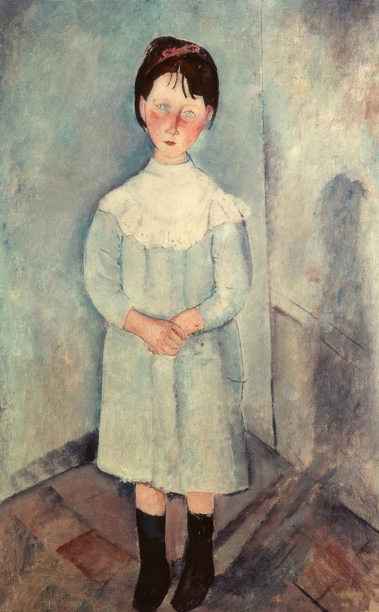 Den lilla flickan i blått av Amedeo Modigliani
