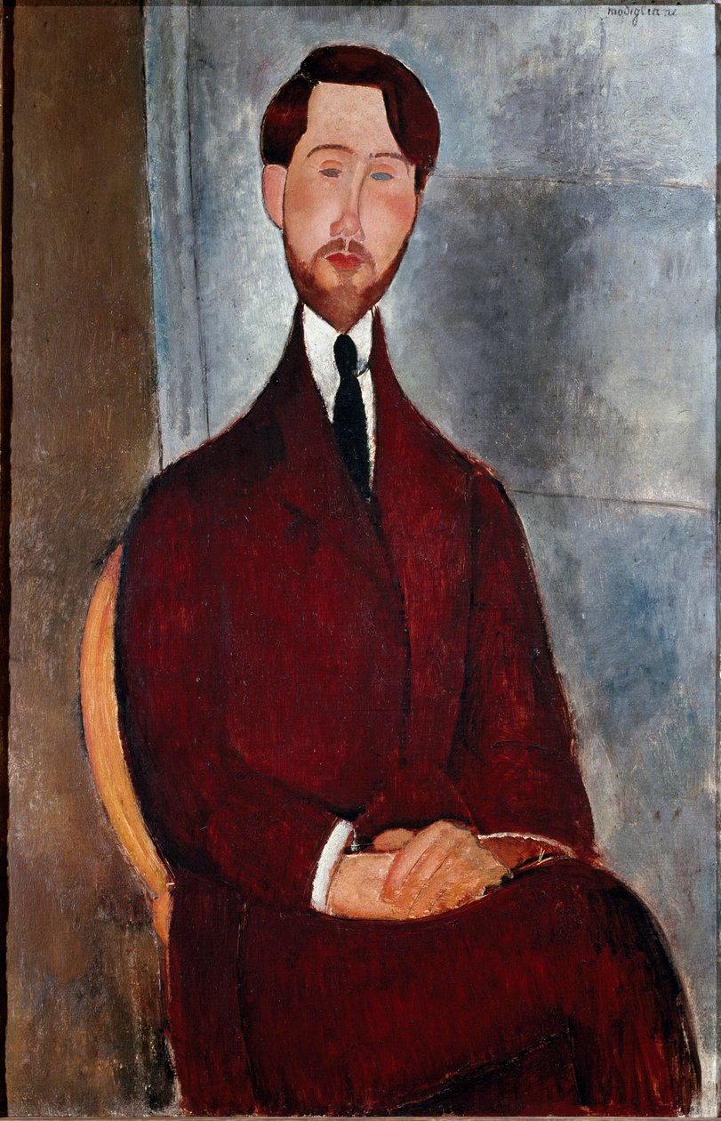 Leopold Zborowski - Porträtt av Leopold Zborowski av Amedeo Modigliani