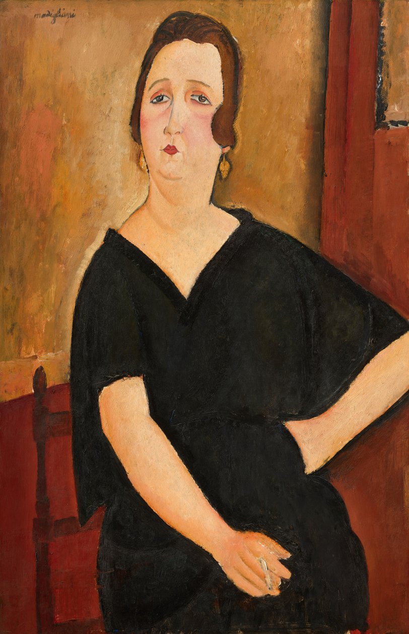 Madame Amédée (Kvinna med cigarett) av Amedeo Modigliani