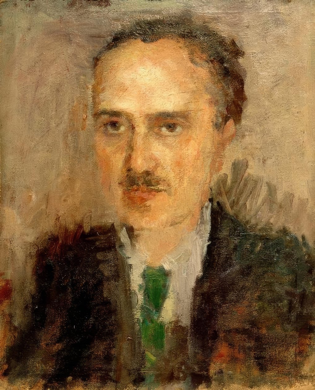 Man med mustasch av Amedeo Modigliani