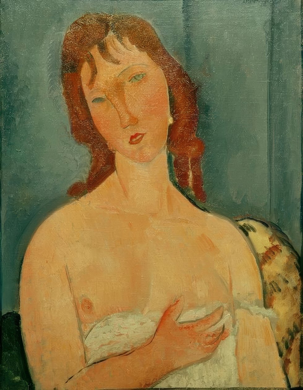 Porträtt av en ung kvinna av Amedeo Modigliani