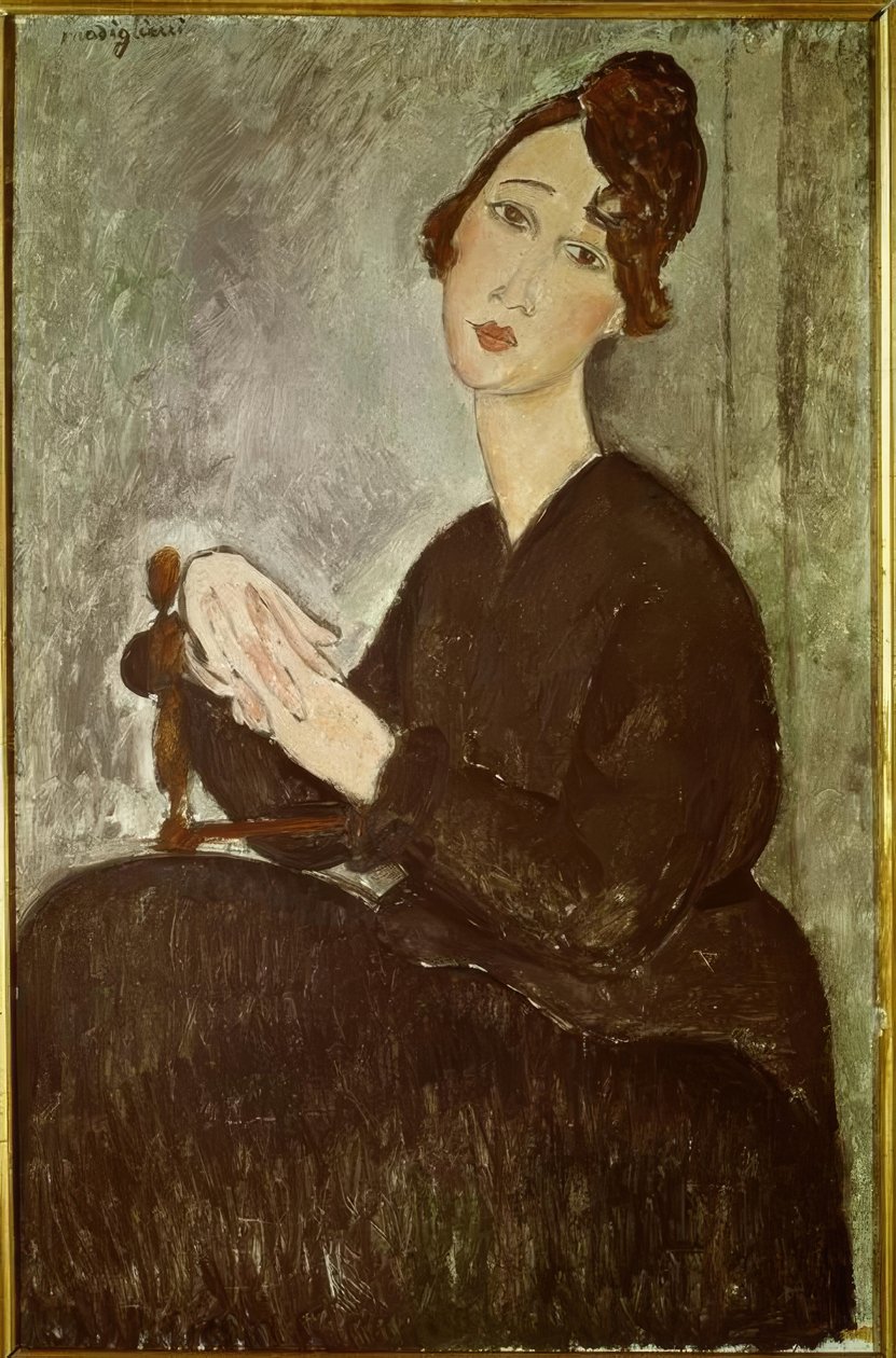 Porträtt av Dédie (Odette Hayden) av Amedeo Modigliani