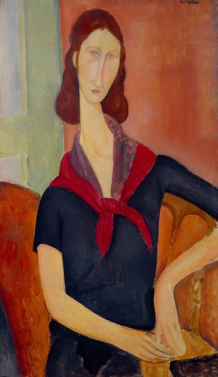Porträtt av Jeanne Hébuterne av Amedeo Modigliani