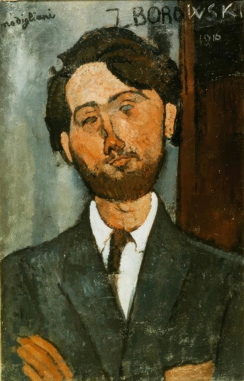 Porträtt av Leopold Zborowski av Amedeo Modigliani
