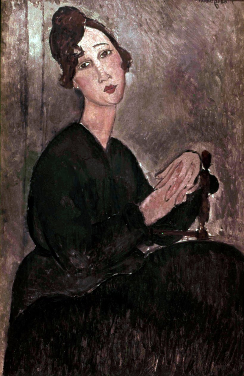 Porträtt av Dedie av Amedeo Modigliani