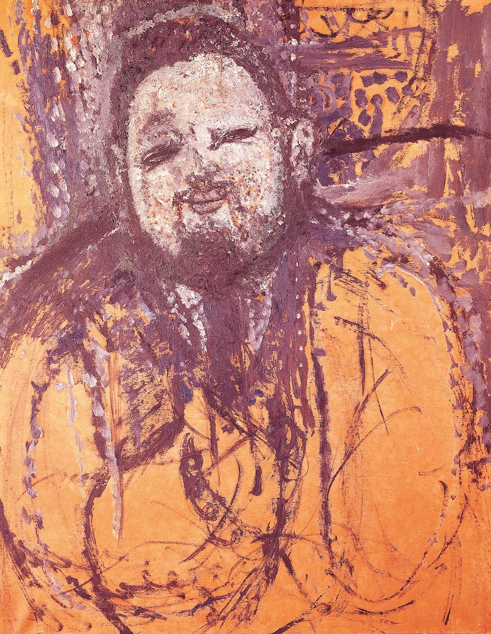 Porträtt av Diego Rivera, av Amedeo Modigliani (1884-1920), olja och tempera på duk av Amedeo Modigliani