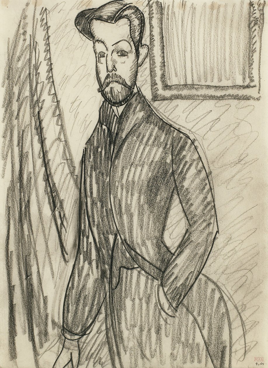 Porträtt av Dr Paul Alexandre (1881-1968) av Modigliani, Amedeo (1884-1920) av Amedeo Modigliani