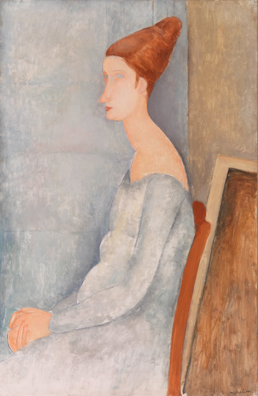 Porträtt av Jeanne Hébuterne (Porträtt av Jeanne Hébuterne) av Amedeo Modigliani