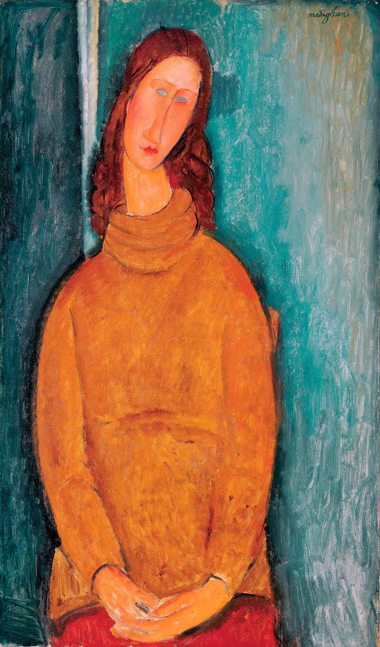Porträtt av Jeanne Hébuterne, 1919 av Amedeo Modigliani
