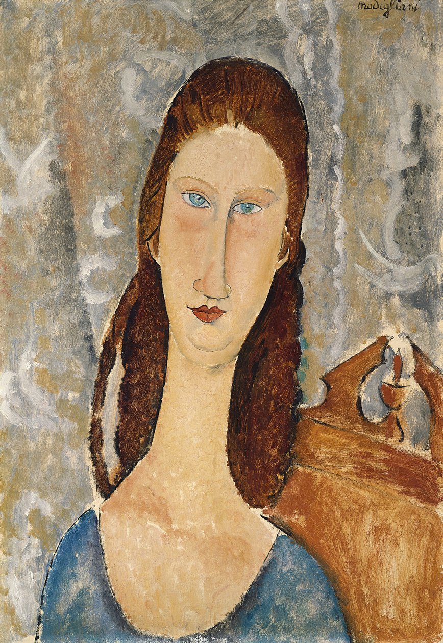 Porträtt av Jeanne Hebuterne av Amedeo Modigliani