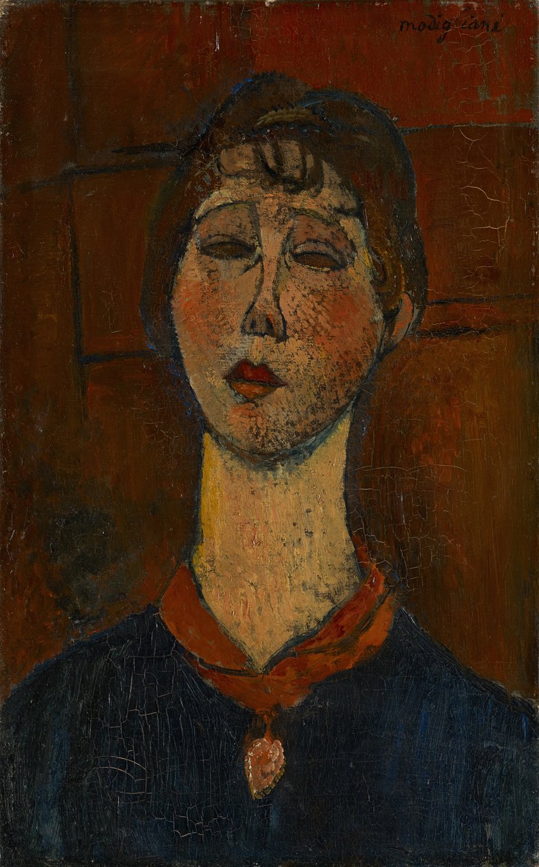 Porträtt av Madame Dorival, ca 1916 av Amedeo Modigliani