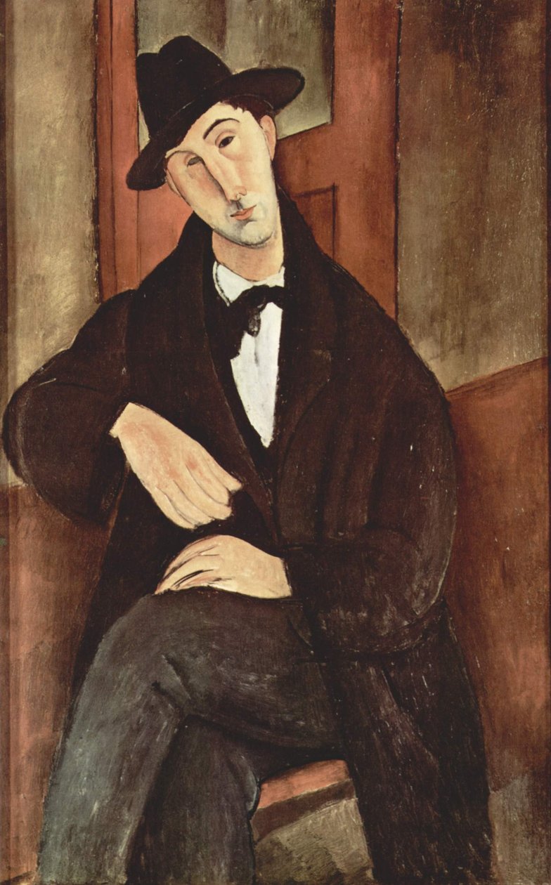 Porträtt av Mario Varfogli av Amedeo Modigliani