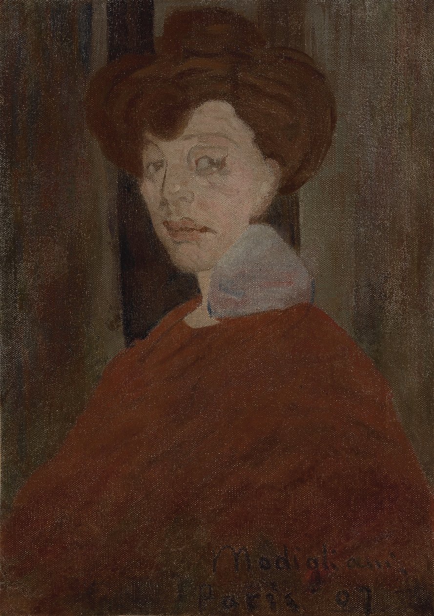 Porträtt av en kvinna, 1907 av Amedeo Modigliani