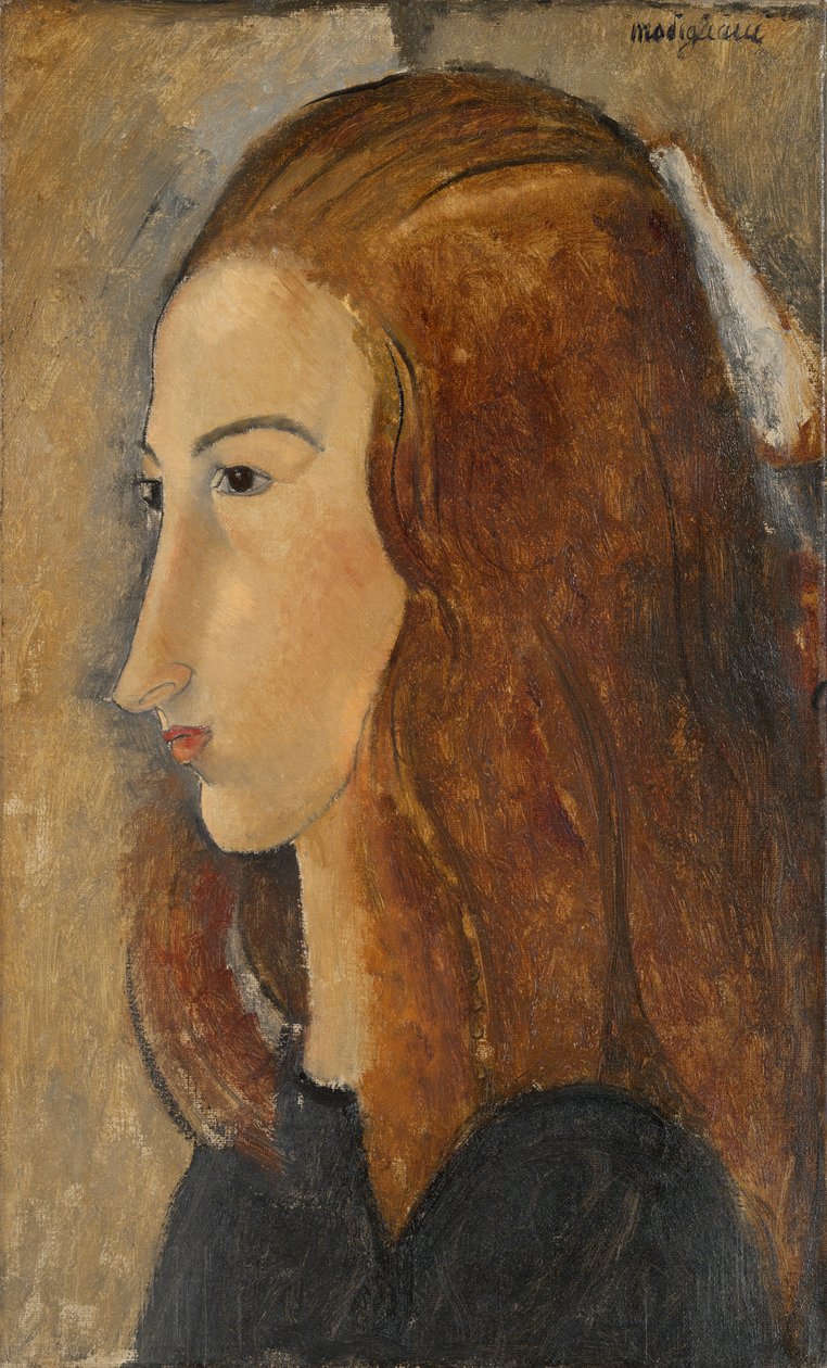 Porträtt av en ung kvinna, 1918 av Amedeo Modigliani