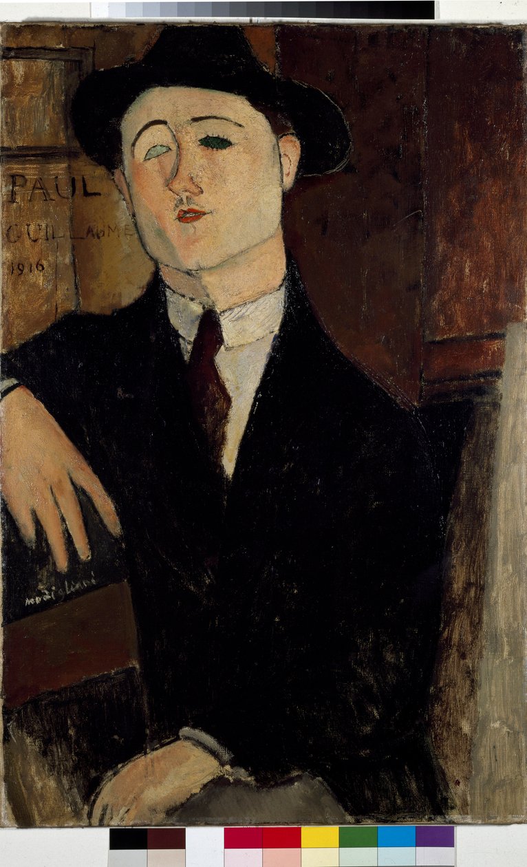 Porträtt av den franske psykologen Paul Guillaume av Amedeo Modigliani