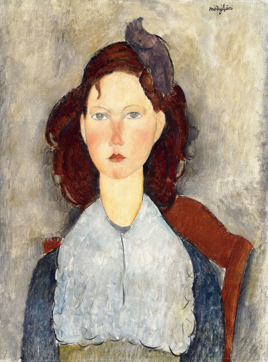 Sittande flicka, 1918 av Amedeo Modigliani