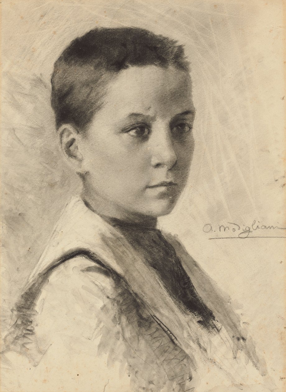 Självporträtt, 1899 av Amedeo Modigliani